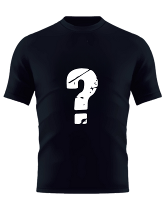 tshirt model questionmark